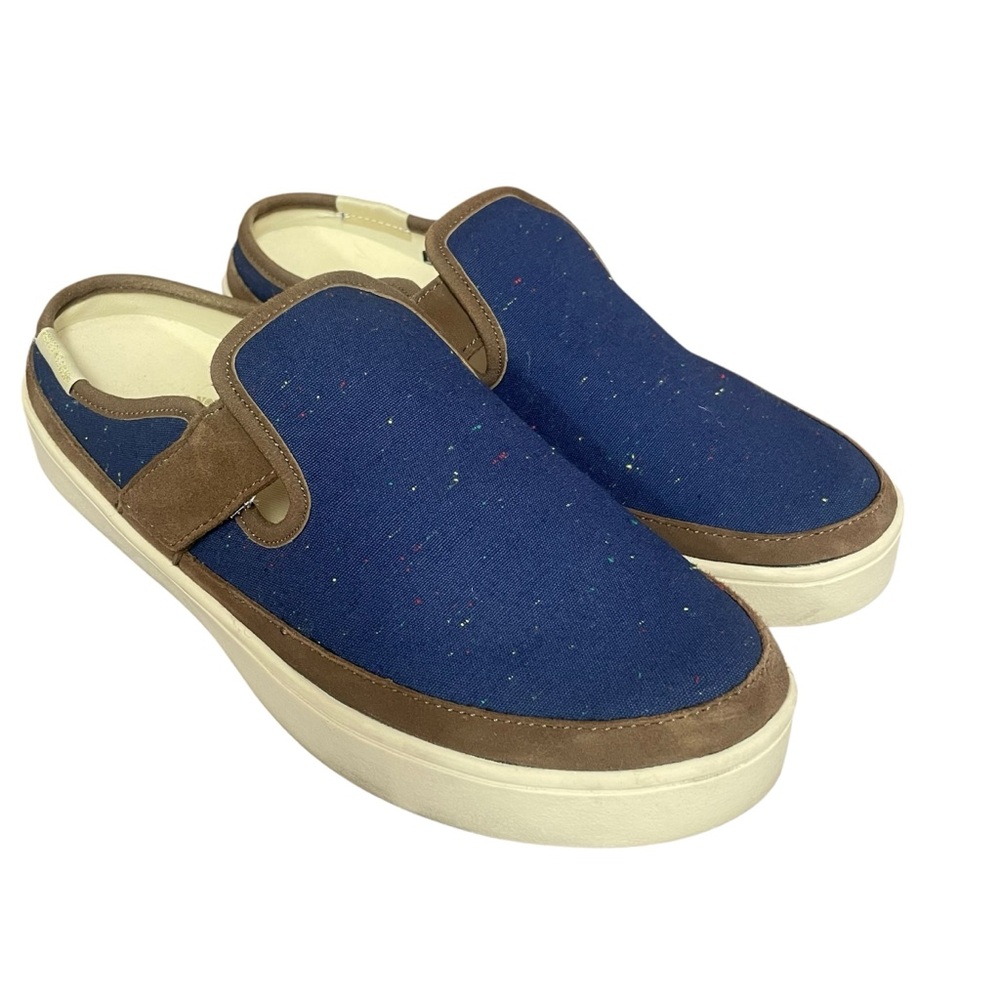 Revitalign Sunbird orthotic flecked canvas mule 8.5D